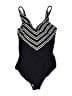 Unbranded Chevron-herringbone Black One Piece Swimsuit Size 14 - photo 1