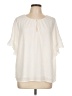 CeCe Ivory Short Sleeve Blouse Size L - photo 1