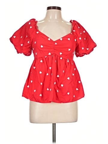 Francesca's Short Sleeve Blouse (view 1)