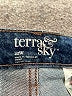 Terra & Sky Blue Denim Shorts Size 22 - photo 3