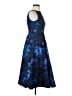 Aidan Mattox Print Blue Cocktail Dress Size 0 - photo 4
