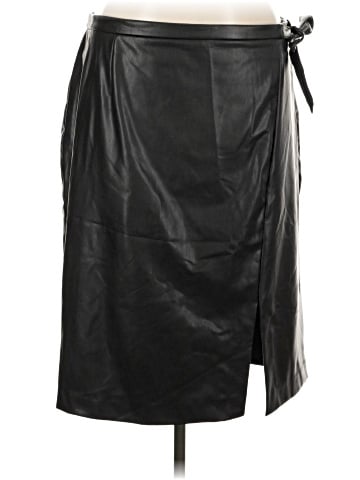 Anne Klein Faux Leather Skirt (view 1)
