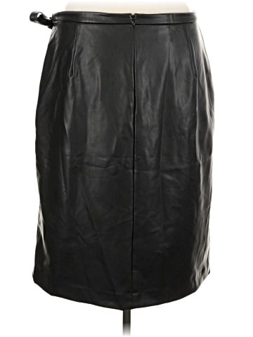 Anne Klein Faux Leather Skirt (view 2)