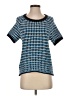 Joe Fresh Houndstooth Blue Pullover Sweater Size S - photo 1