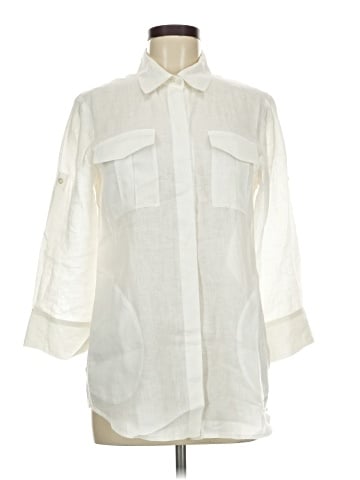 Theory 3/4 Sleeve Button-Down Shirt (view 1)