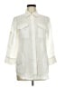 Theory Ivory 3/4 Sleeve Button-Down Shirt Size M - photo 1