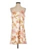 Unbranded Floral Tan Casual Dress Size XS - photo 1