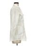 Theory Ivory 3/4 Sleeve Button-Down Shirt Size M - photo 4