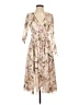 Topshop 100% Polyester Tan Casual Dress Size 2 - photo 1