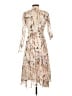 Topshop 100% Polyester Tan Casual Dress Size 2 - photo 2
