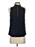 J.Crew Black Sleeveless Button-Down Shirt Size 2 - photo 1