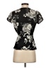 Lily White 100% Polyester Black Short Sleeve Blouse Size XS - photo 2