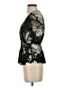 Lily White 100% Polyester Black Short Sleeve Blouse Size XS - photo 5