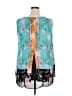 Rose + Olive 100% Polyester Teal Sleeveless Blouse Size 2X - photo 2