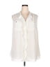 Lane Bryant 100% Polyester Ivory Sleeveless Blouse Size 28 - photo 1