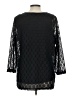 Travel Elements 100% Polyester Black 3/4 Sleeve Top Size L - photo 2