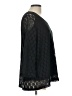 Travel Elements 100% Polyester Black 3/4 Sleeve Top Size L - photo 4