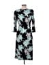 Connected Apparel Print Teal Cocktail Dress Size 10 - photo 2