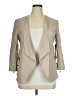 Renuar Checkered-gingham Tan Blazer Size 14 - photo 1