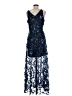 Xscape 100% Polyester Blue Cocktail Dress Size 8 - photo 2