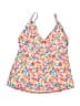 Sunsets Floral Pink Swimsuit Top Size S - photo 1