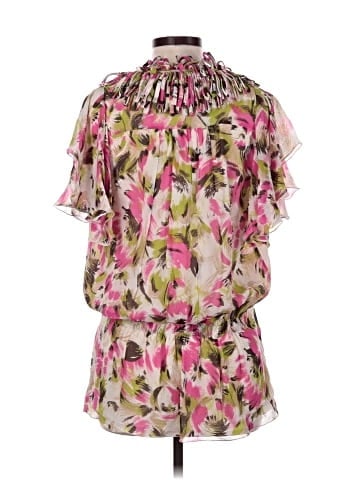 Etcetera Short Sleeve Silk Top (view 2)