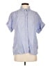 J.Crew 100% Linen Blue Short Sleeve Button-Down Shirt Size S - photo 1