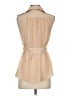 Love Culture 100% Polyester Tan Sleeveless Blouse Size S - photo 2