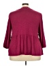 Westbound Burgundy 3/4 Sleeve Blouse Size 3X - photo 2