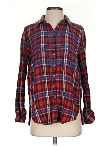 Free People Long Sleeve Button-Down Shirt (view 1)