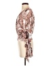 Free People 100% Rayon Brown Ivory Long Sleeve Blouse Size S - photo 5