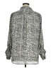 Investments 100% Polyester Tweed Silver Long Sleeve Blouse Size XL - photo 2