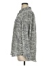 Investments 100% Polyester Tweed Silver Long Sleeve Blouse Size XL - photo 5