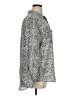 Investments 100% Polyester Tweed Silver Long Sleeve Blouse Size XL - photo 4