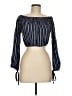 Mimi Chica 100% Rayon Blue 3/4 Sleeve Blouse Size M - photo 1