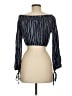 Mimi Chica 100% Rayon Blue 3/4 Sleeve Blouse Size M - photo 2