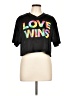 Well Worn 100% Polyester Black Short Sleeve T-Shirt Size L - photo 1