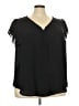Torrid Black Short Sleeve Blouse Size 3X Plus (3) - photo 1