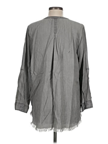 Hester & Orchard 3/4 Sleeve Button-Down Shirt (view 2)