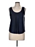 Gap 100% Polyester Blue Sleeveless Blouse Size Med Petite - photo 1