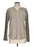 Lillusory Gray Long Sleeve Henley Size L - photo 1