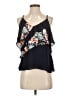 Parker 100% Polyester Black Blue Sleeveless Blouse Size XS - photo 1