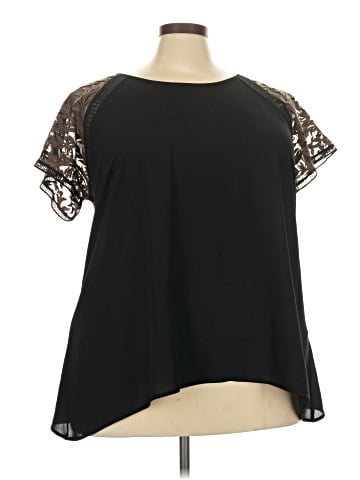 Karen Kane Short Sleeve Blouse (view 1)
