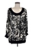 St. John Floral Graphic Black 3/4 Sleeve T-Shirt Size M - photo 1