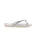 Havaianas Silver Flip Flops Size 9 - 10 - photo 1