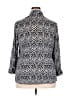 White Stag Animal Print Black 3/4 Sleeve Blouse Size 20 - photo 2