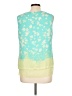 Rose + Olive 100% Polyester Green Sleeveless Blouse Size L - photo 2