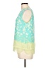 Rose + Olive 100% Polyester Green Sleeveless Blouse Size L - photo 5