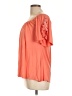 Sky 100% Rayon Orange Short Sleeve Blouse Size L - photo 5