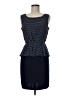 En Focus Studio 100% Polyester Polka Dots Blue Cocktail Dress Size 8 - photo 1